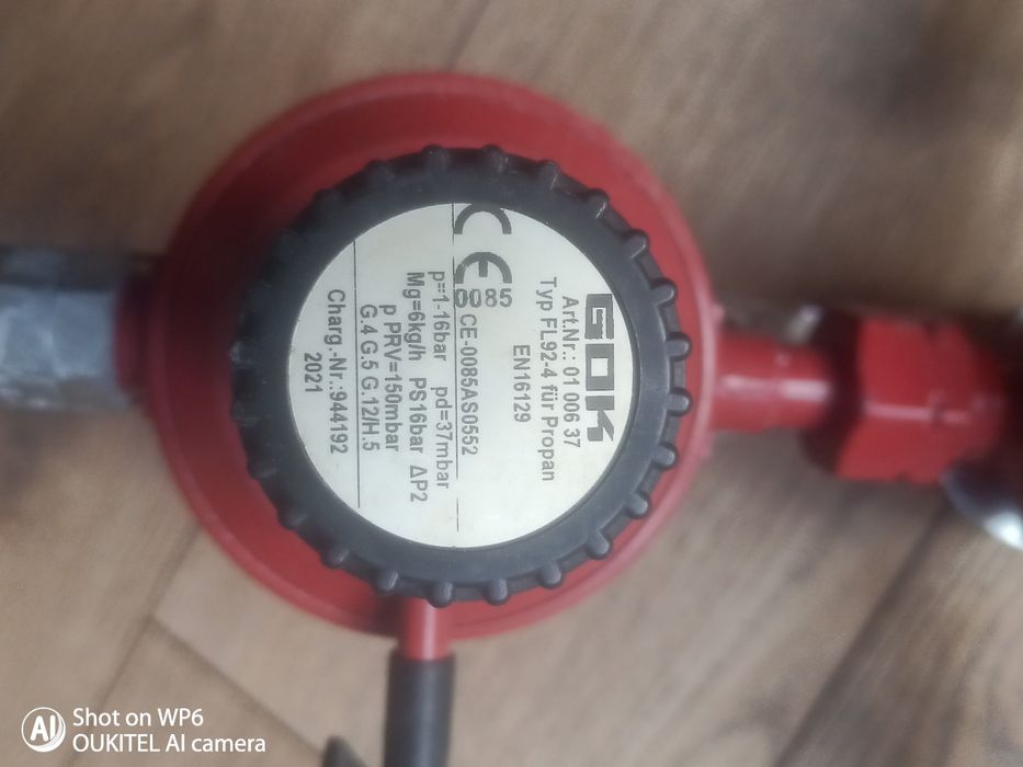 Reduktor do butli gazowych