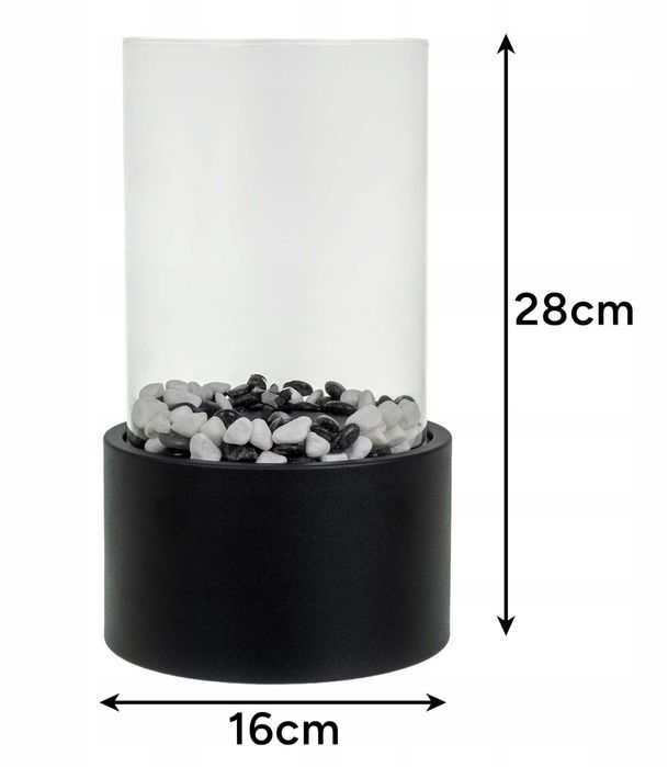 Biokominek – Wolnostojący, Bezdymny, na Bioetanol + Kamyczki Gratis