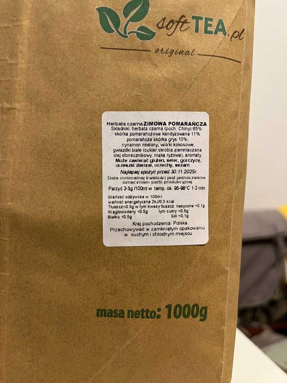 -50% Zimowa Pomarańcza herbata czarna z dodatkami 1kg