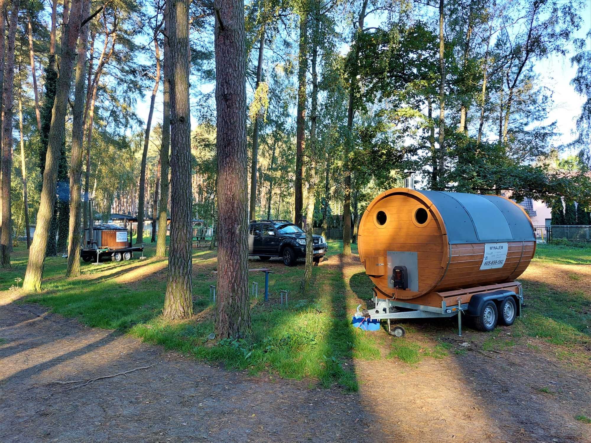 Sauna, balia, pojemnik do schładzania, mobilnie, Wielkopolska wynajem