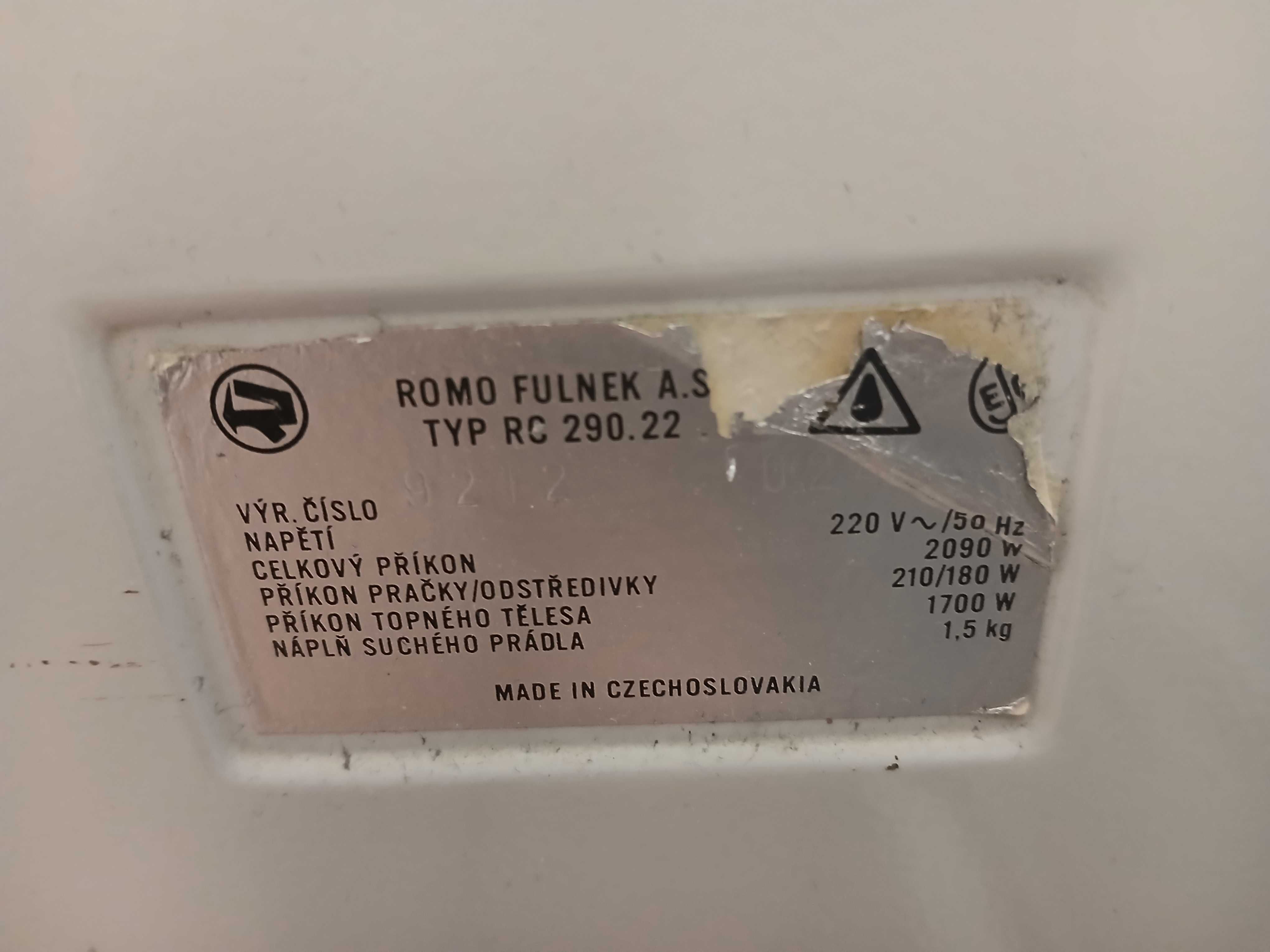 Pralko wirówka Romo Fulnek