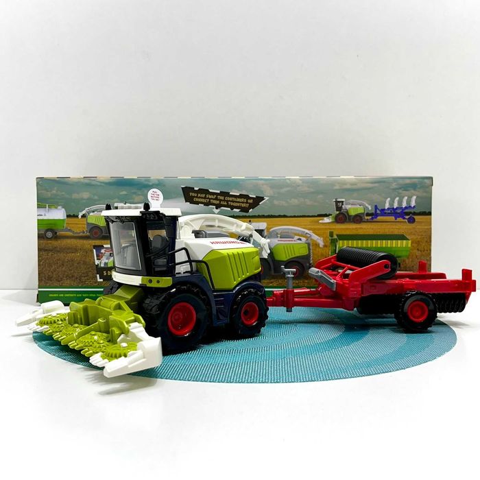 Комбайн інерційний з причепом звук світло 40см 2 види (550-5C-6C)