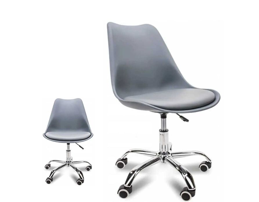 Кресло компьютерное офисное на колесиках Glory серый стул для мастера