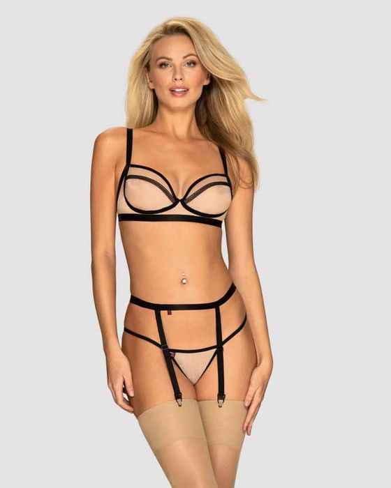 Komplet Obsessive Nudelia rozmiar L/XL