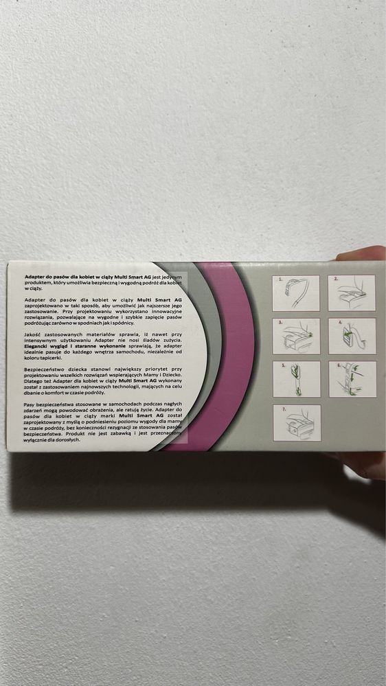 Adapter samochodowy do pasów bezpieczeństwa dla kobiet w ciąży