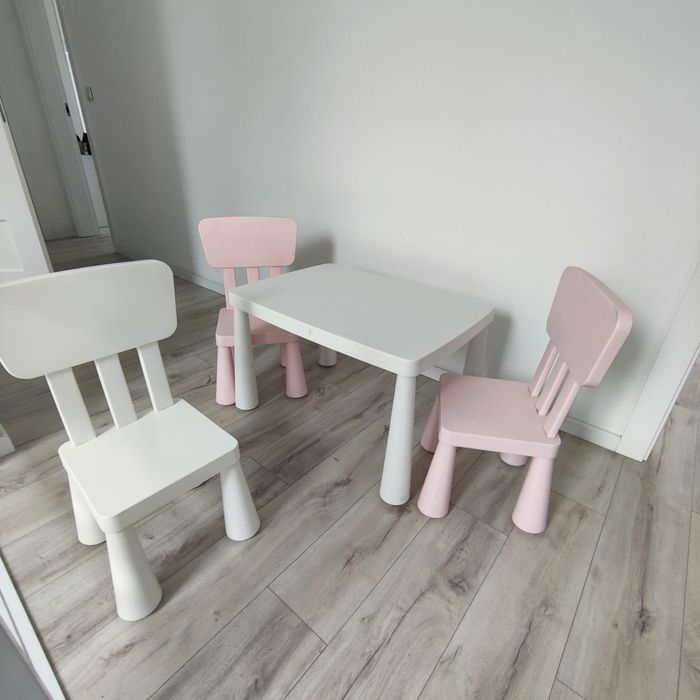 Mamut stolik i 3 krzesła