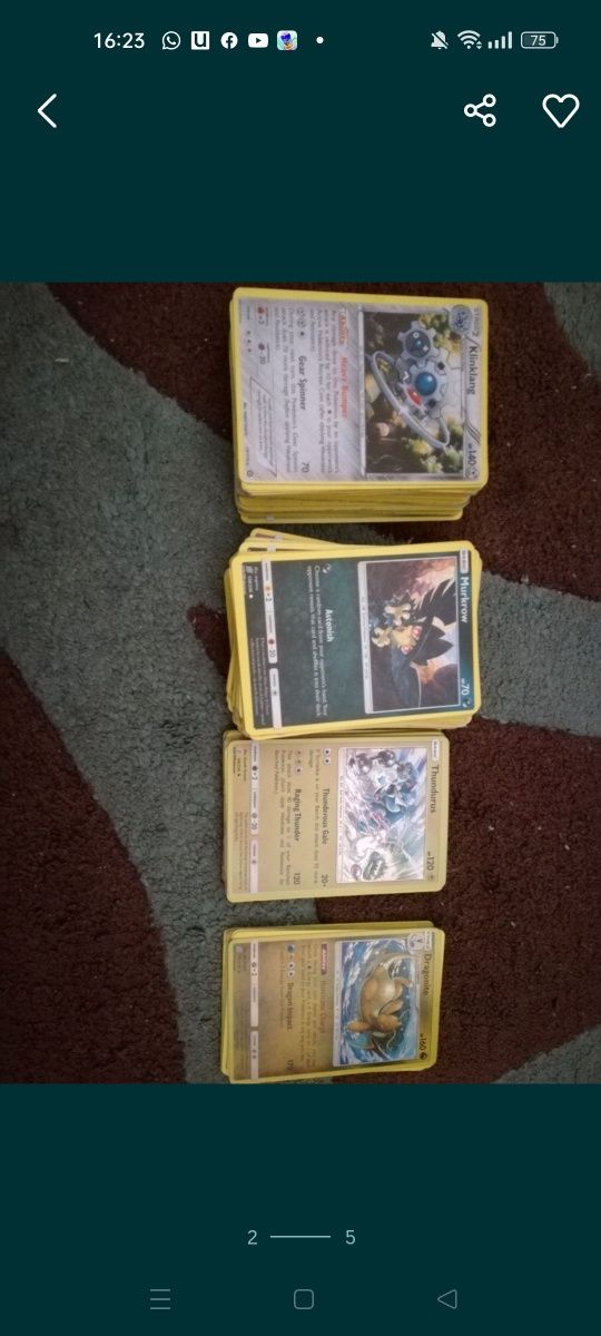 Set cartas Pokémon trading card game