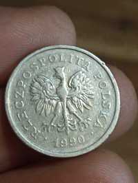 sprzedam ósma monetę 1 zloty 1990 rok