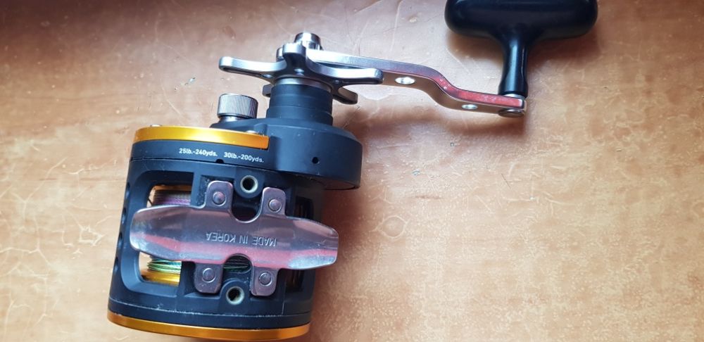 kolowrotek daiwa seagate SGT35H multiplikator + plecionka