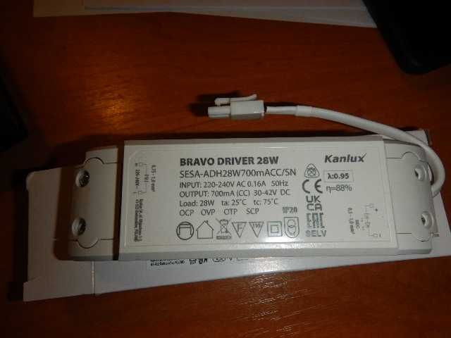 Zasilacz LED Kanlux 28029 Bravo Driver 28 W 0,16 A