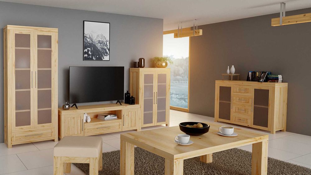 Szafka Sosnowa Lite Drewno Sypialnia Pokój Łóżka