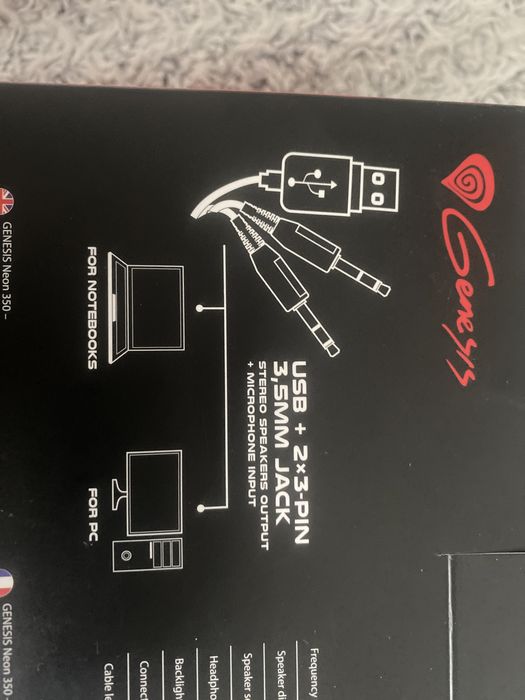 Słuchawki genesis neon 350