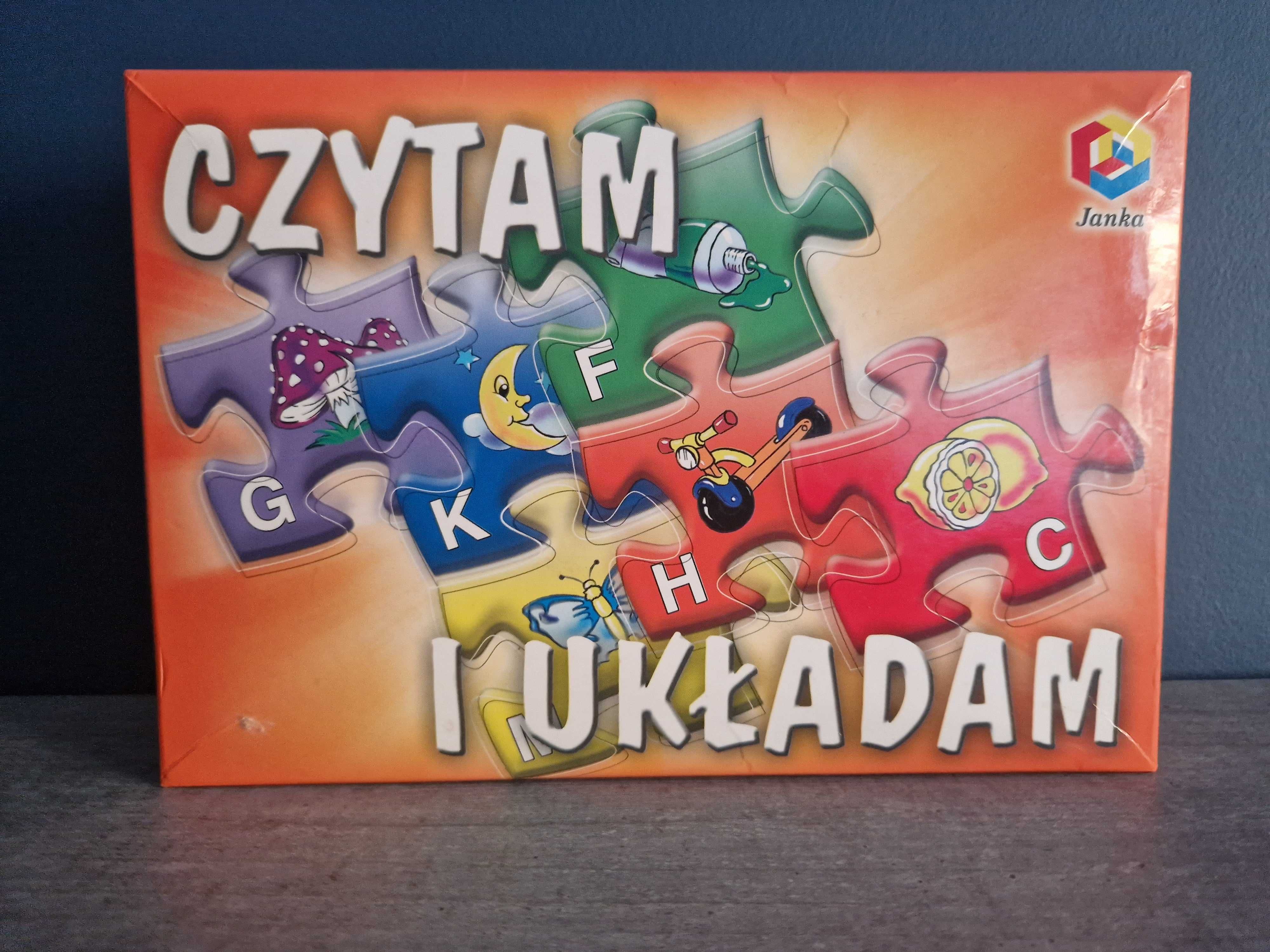 Układanka dydaktyczna puzzle CZYTAM I UKŁADAM