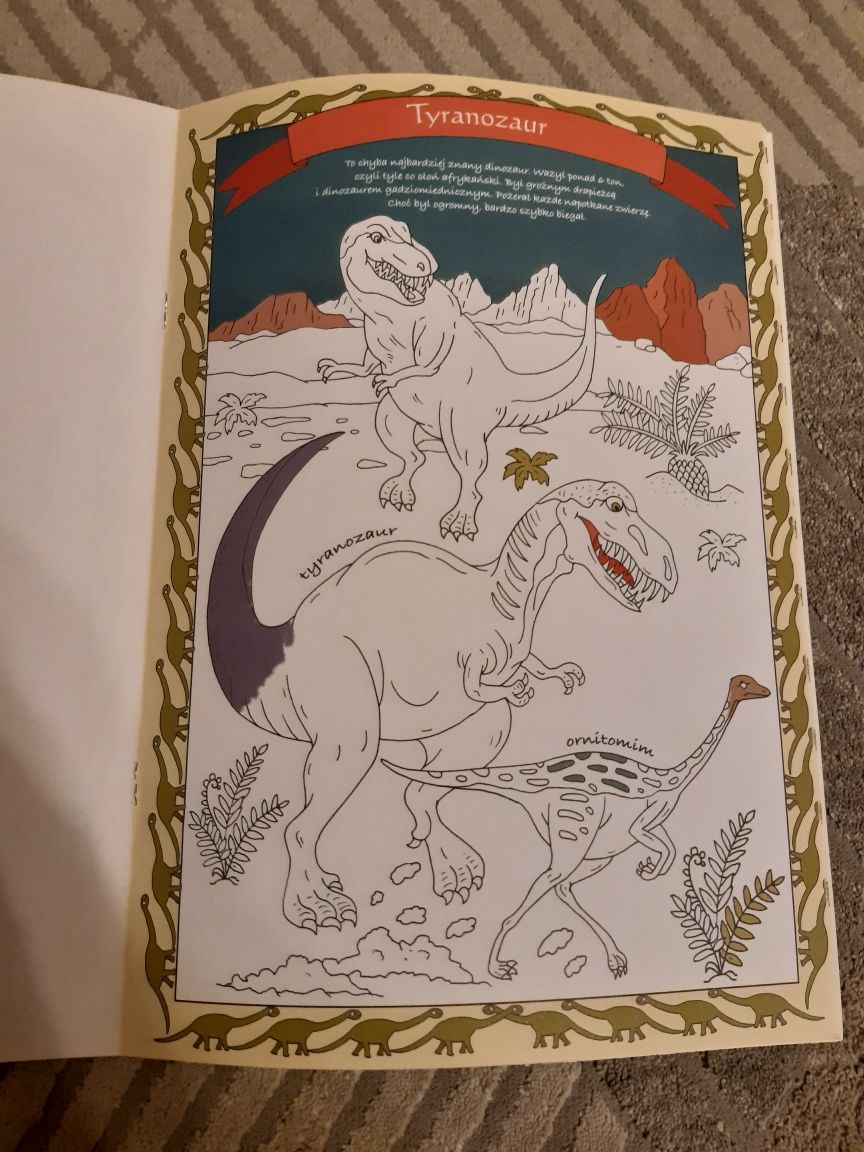 Nowa Kolorowanka Dinozaury
