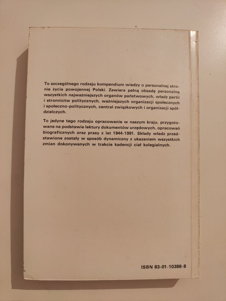 Ludzie władzy 1944 -1991 -Tadeusz Mołdawa ".