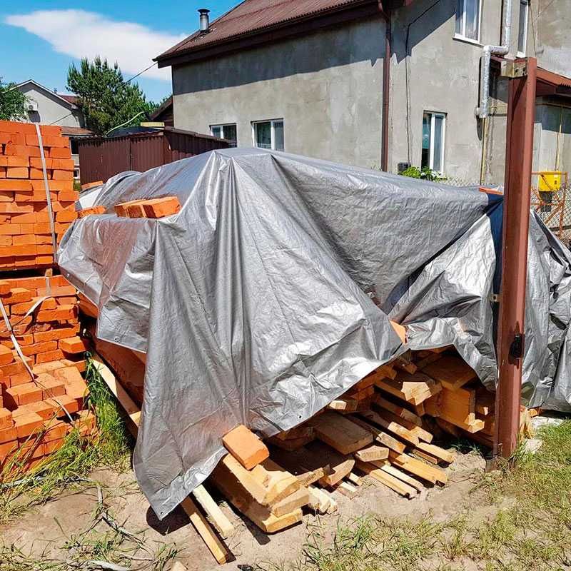 Тент защитный от дождя и солнца. Тарпаулин водоотталкивающий. Навес