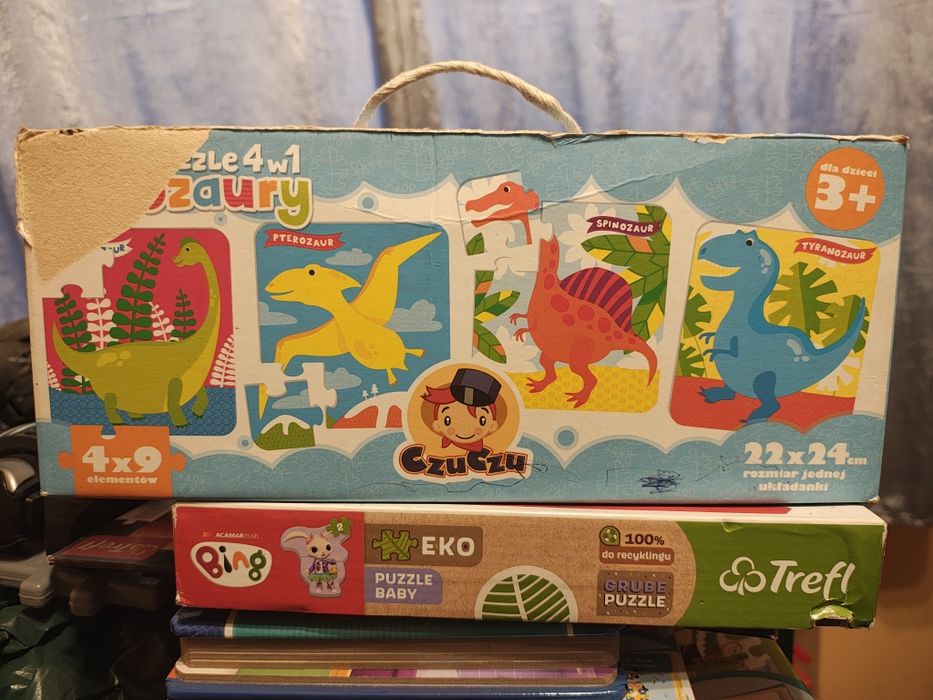 Puzzle CzuCzu Dinozaury 3+