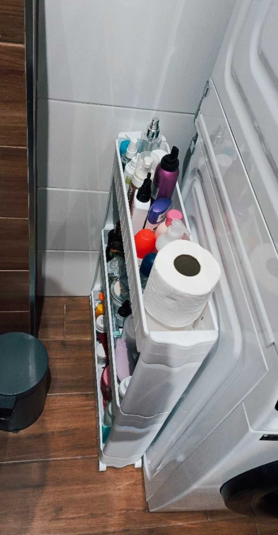 Biały Mobilny Wózek na Kółkach do Łazienki