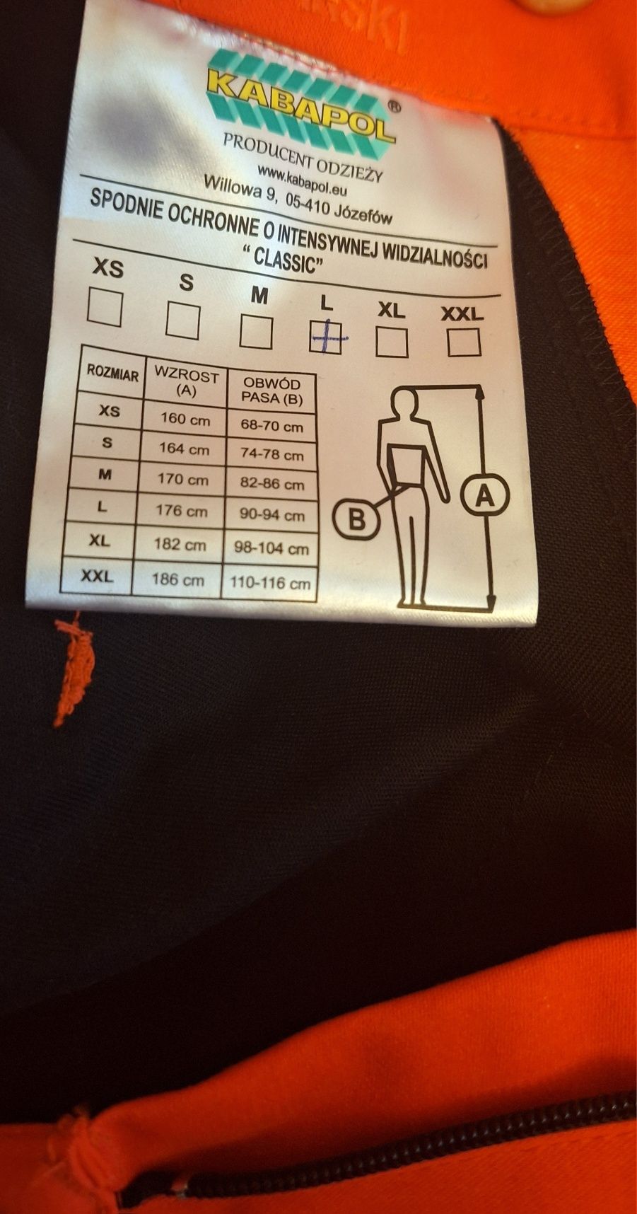Spodnie ratownik medyczny Kabapol rozm. L