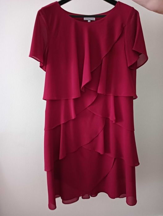 Vestido vermelho escuro