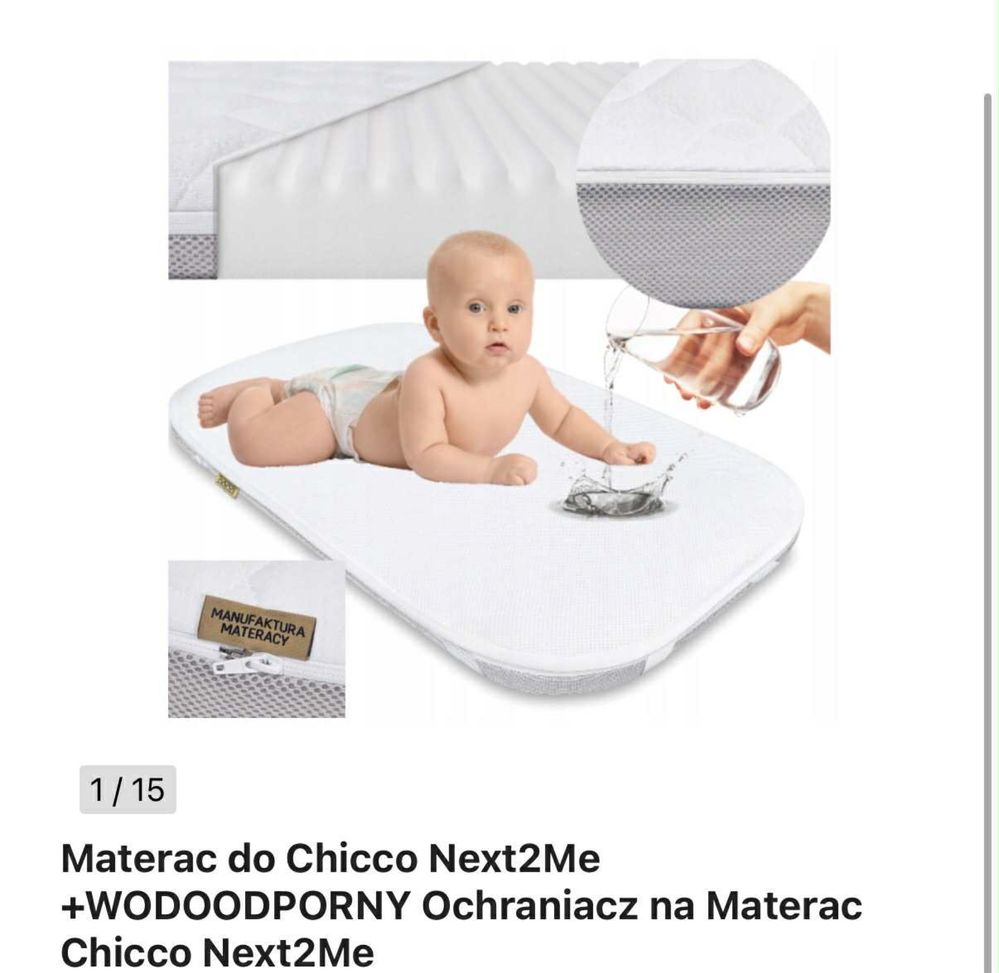 Chicco next2me łóżeczko dostawka