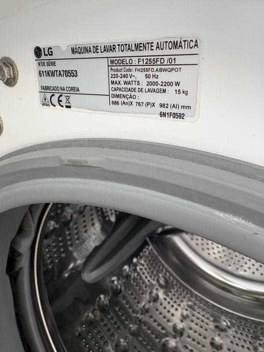 Maquina lavar LG 15 kg