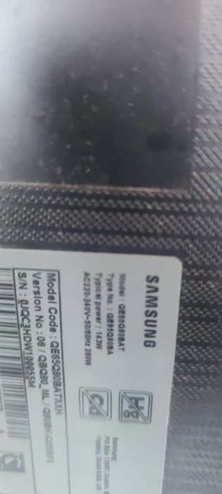 Tv Samsung 65 uszkodzony