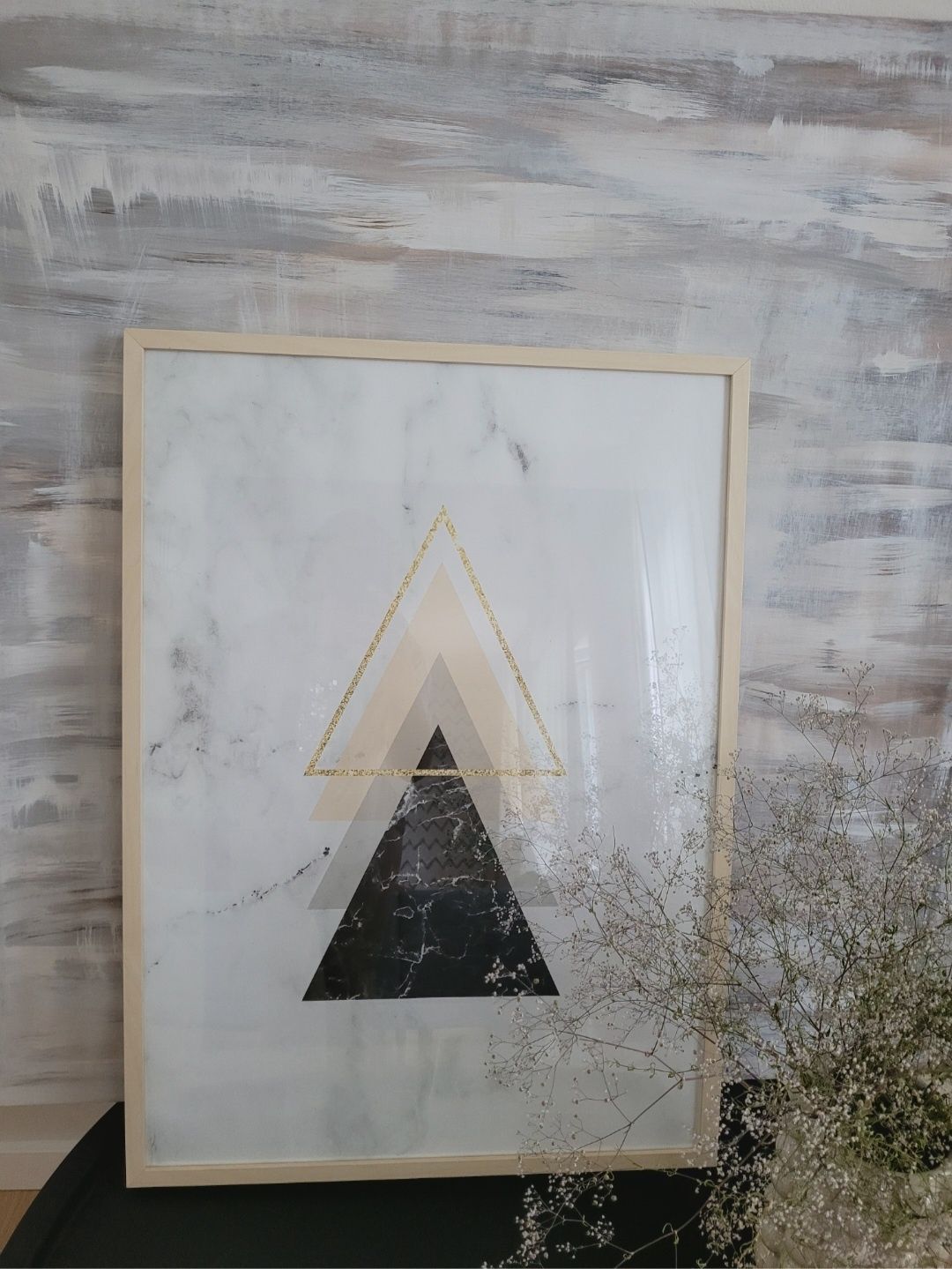 Plakat na płótnie, mininimalistyczne trójkąty