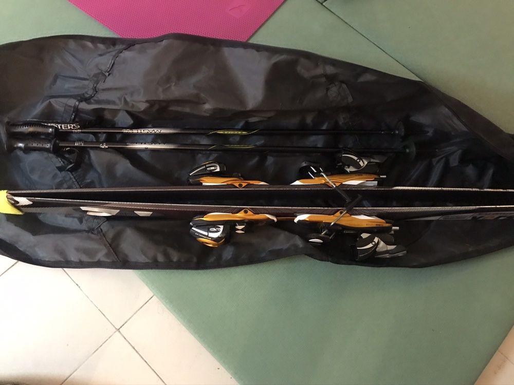 skis  salomon verse10pilote l160 com bastao