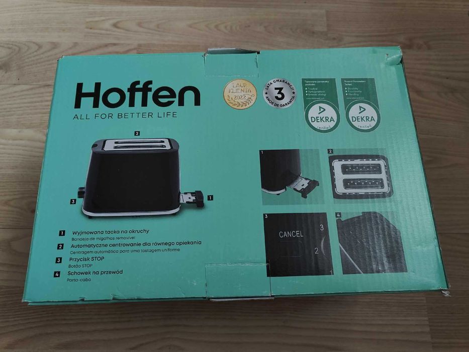 Toster elektryczny - czarny