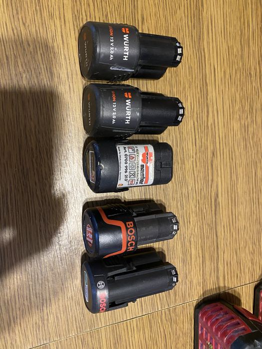 Акумулятор, Батерея 12, 18 вольт makita, bosch , wurth, makita