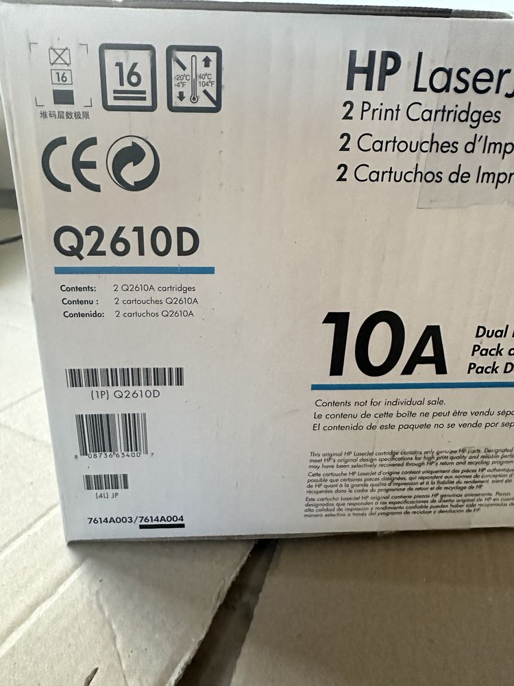 Картридж HP 10A (Q2610D) Оригінал. Новий