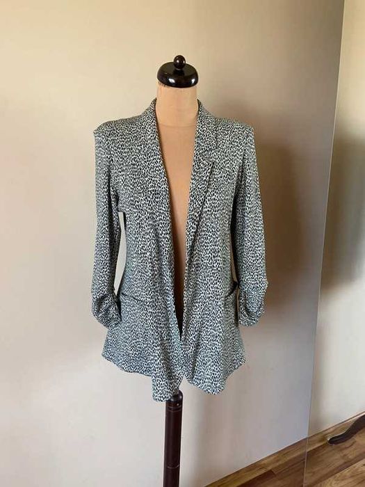 44 46 xxl +size zakiet panterka animal print centki blazer narzutka