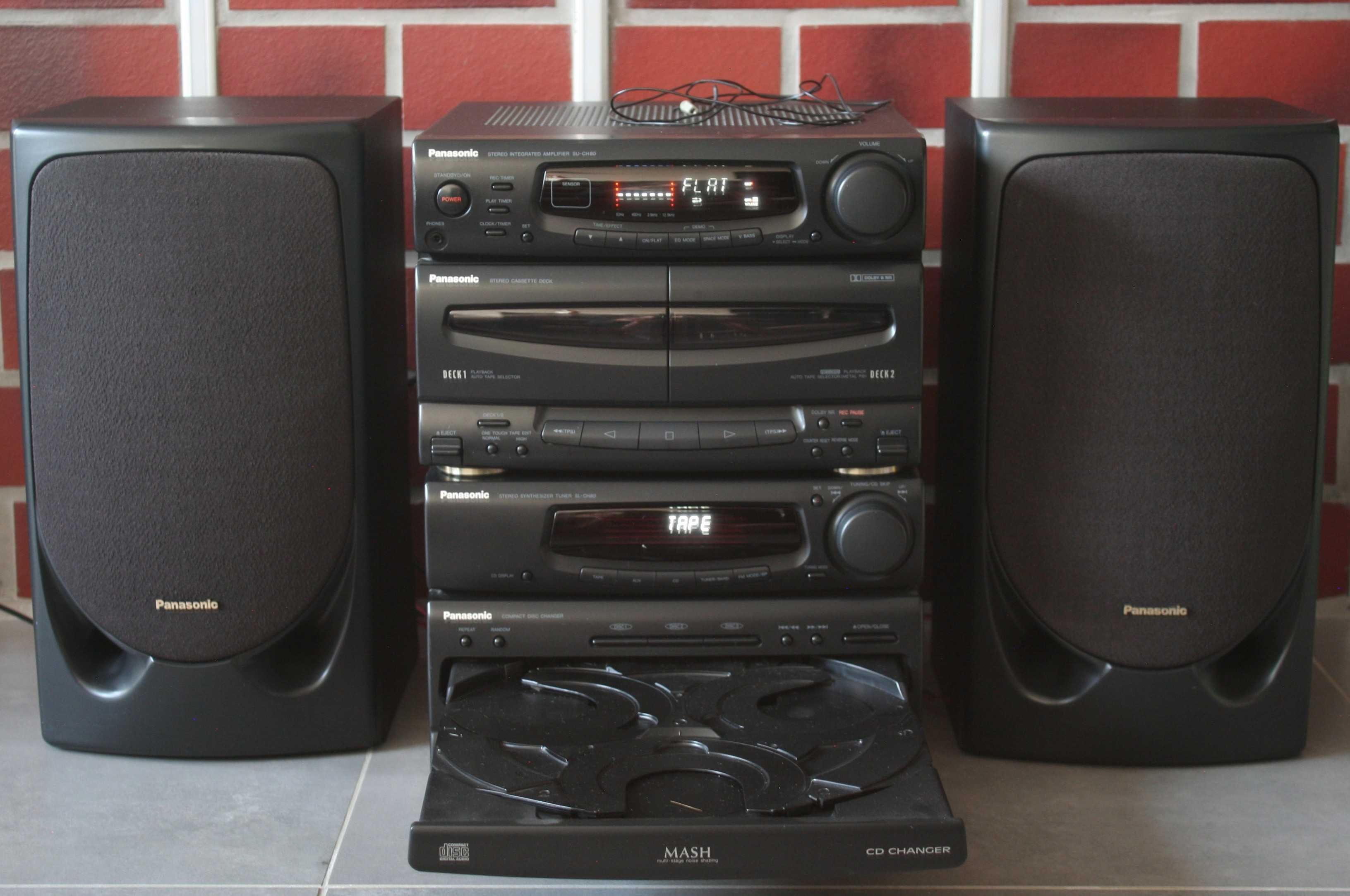 Wieża stereo Panasonic SU-CH80 + SL-CH80 z głośnikami