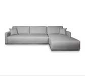 Venda de sofa Maia 3,5 m na cor cinza inclui as almofadas com entrega