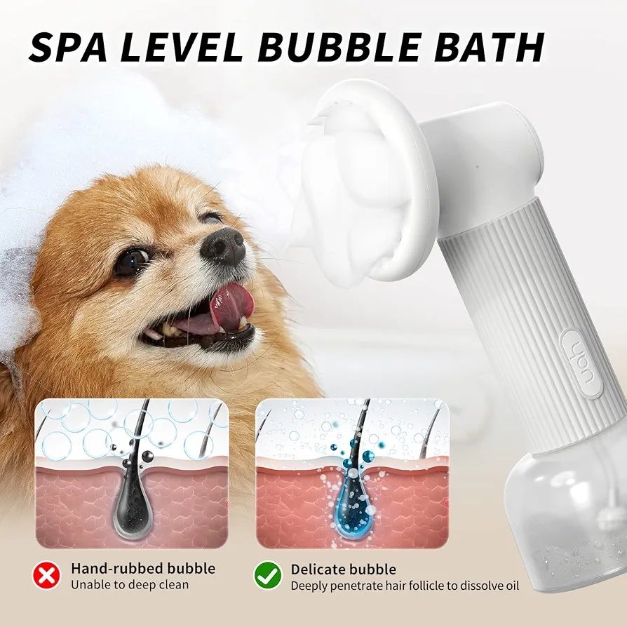 Escova de animais de estimação de vapor automática de jaqueta com disp