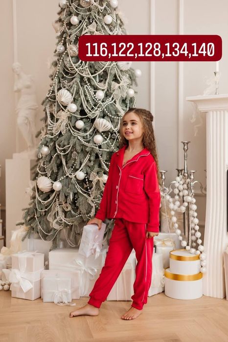 Стильна велюрова піжама двійка сорочка штани для дівчаток 116-164р