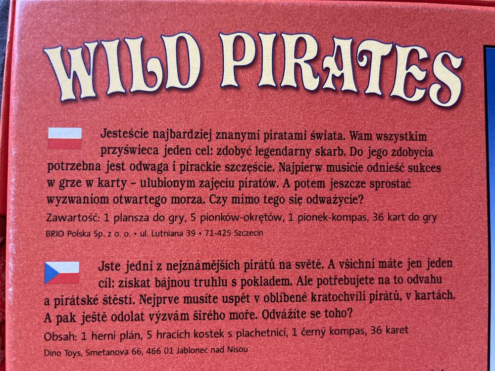 Gra planszowa, Piraci- Wild Pirates
