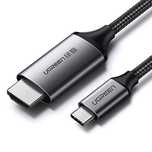 Ugreen kabel przewód Hdmi - Usb Typ C 4k 60 Hz 1,5 m czarno-szary (mm1