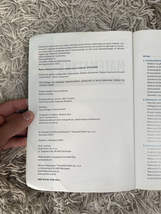 Matematyka 2 zakres rozszerzony pazdro