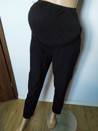 SG Spodnie ciążowe 38 , 40, M , spodnie ciążowe materiałowe czarne 38