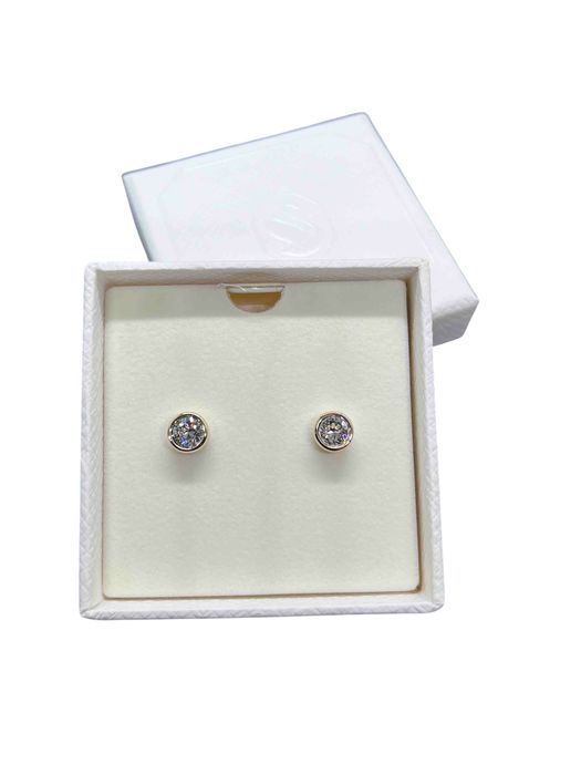 Сережки Swarovski Imber жовте золото