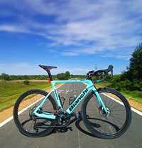 Bianchi Aria disc roz 57 ultegra 11s obustronny pomiar mocy Stages.