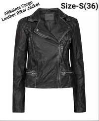 Кожаная куртка AllSaints Cargo Leather Biker Jacket