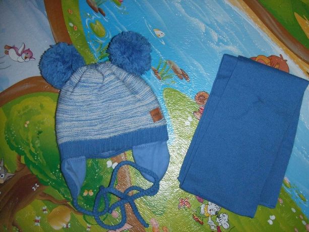 Шапка детская шарф детский набор для мальчика