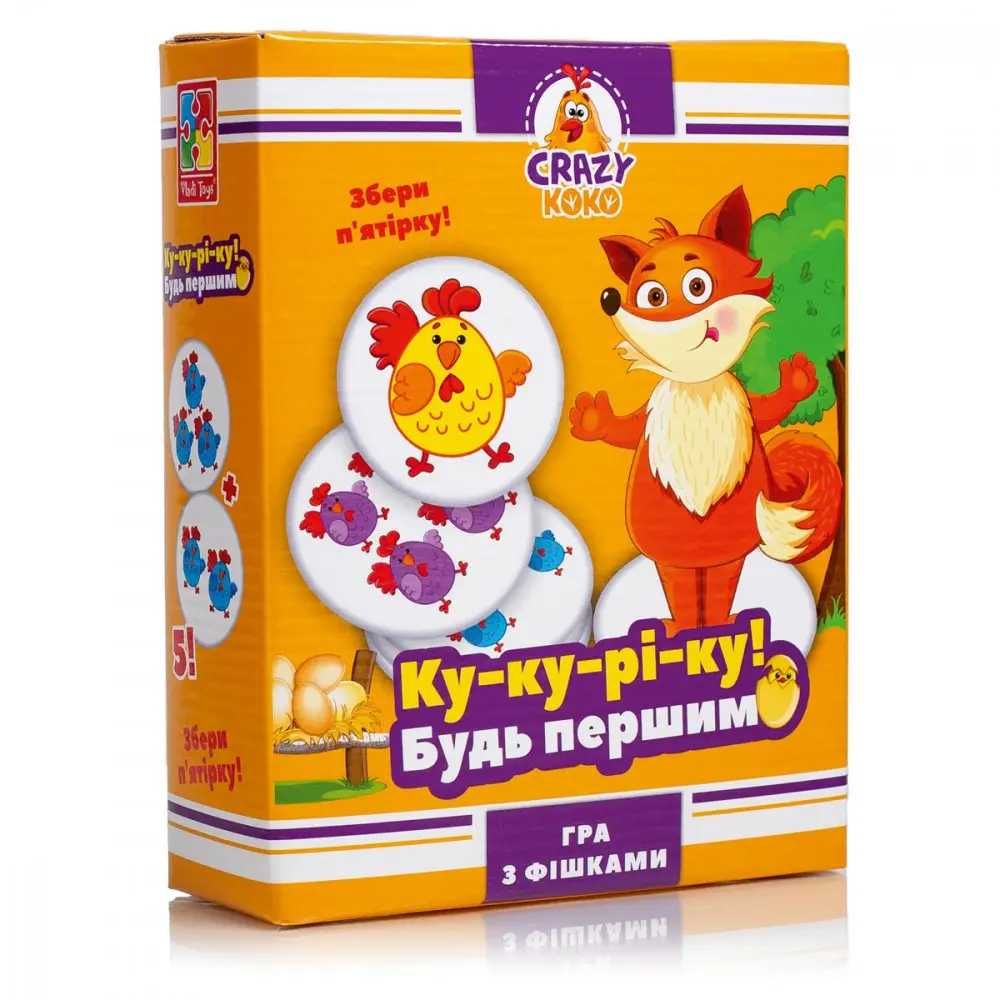 Гра настільна Vladi Toys розважальна Crazy Koko «Ку-ку-рі-ку!» (Укр)