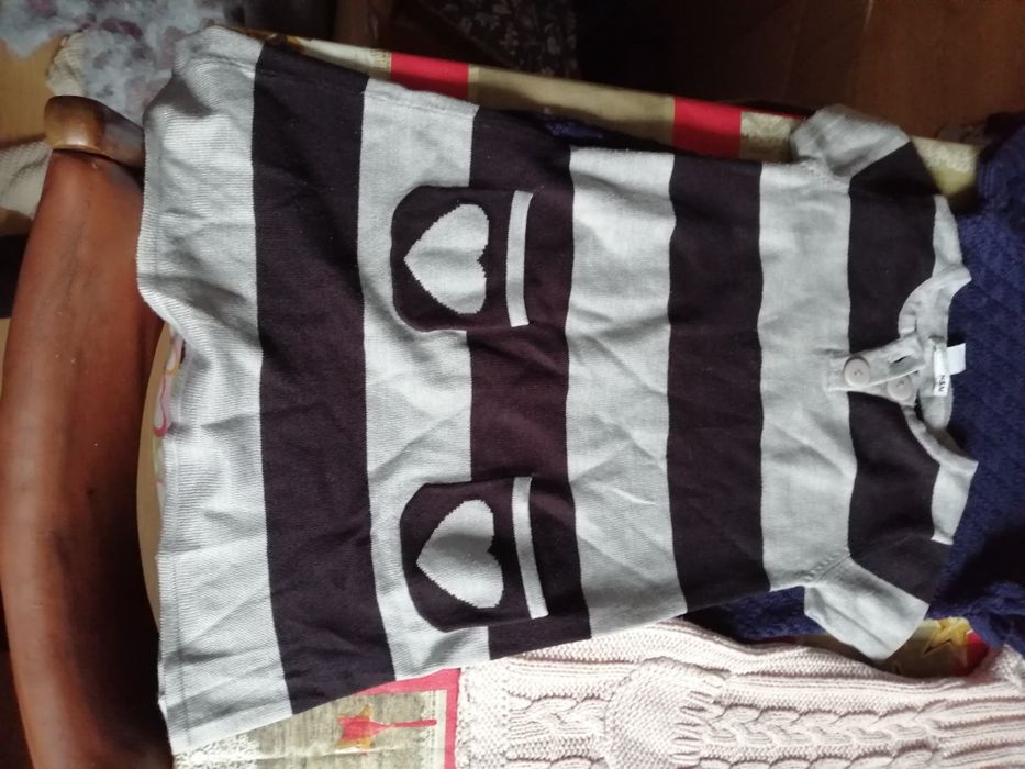 Tunika wełniana dziewczęca 5 - 6 110 - 116