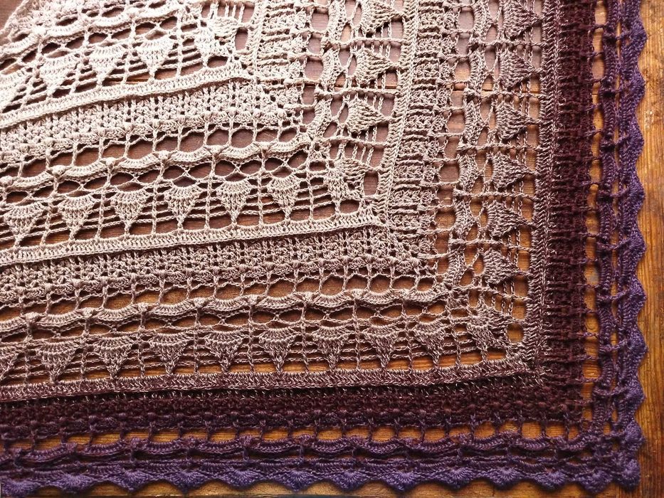 Chusta wykonana na szydełku