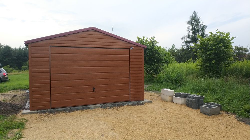 Garaż 4x6 Drewnopodobnych 4x5 garaż