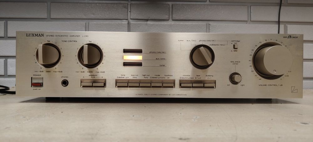 Wzmacniacz LUXMAN L-230. Duo B circuit. Audiofilski